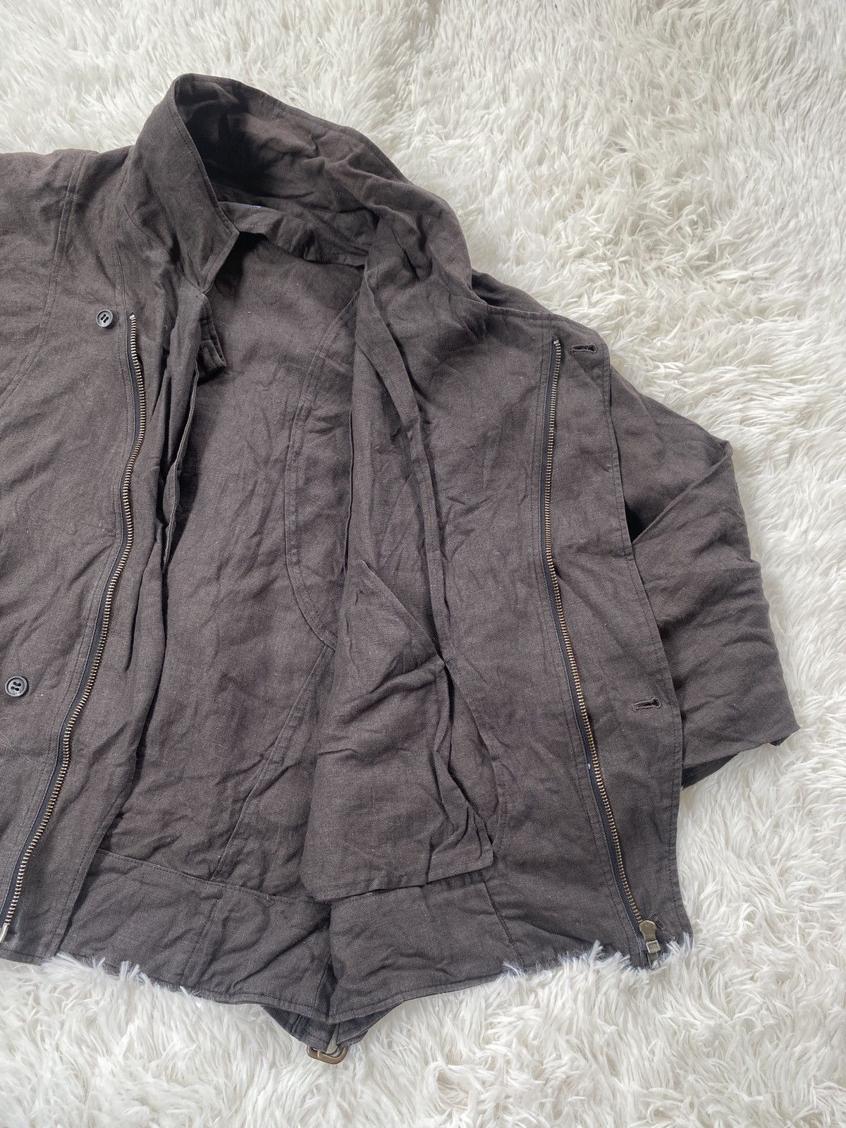 Issey Miyake 🔥RARE Jacket Bomber Linen Tete Homme Par Katoh Kazutaka Size L / US 10 / IT 46 - 14 Thumbnail
