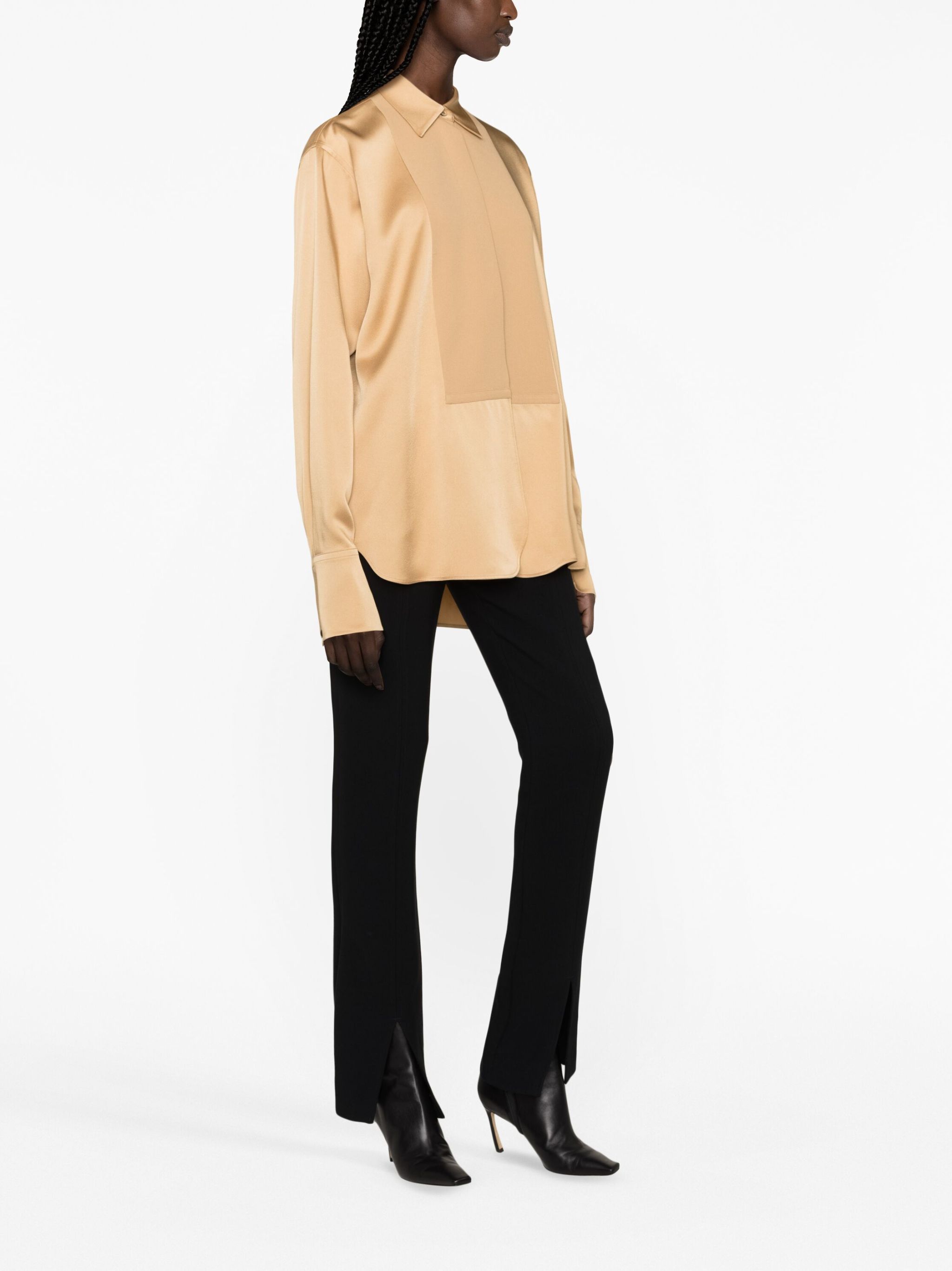Jil Sander o1loc1c1124 Shirt in Light Brown Size M / US 6-8 / IT 42-44 - 3 Thumbnail