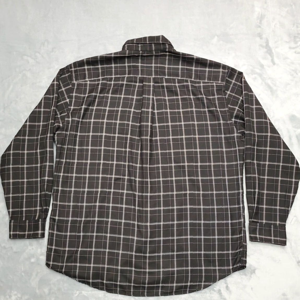 Dockers Dockers Shirt Mens XL Black Plaid Viscose Blend Long Sleeve Button Down Size US XL / EU 56 / 4 - 6 Thumbnail