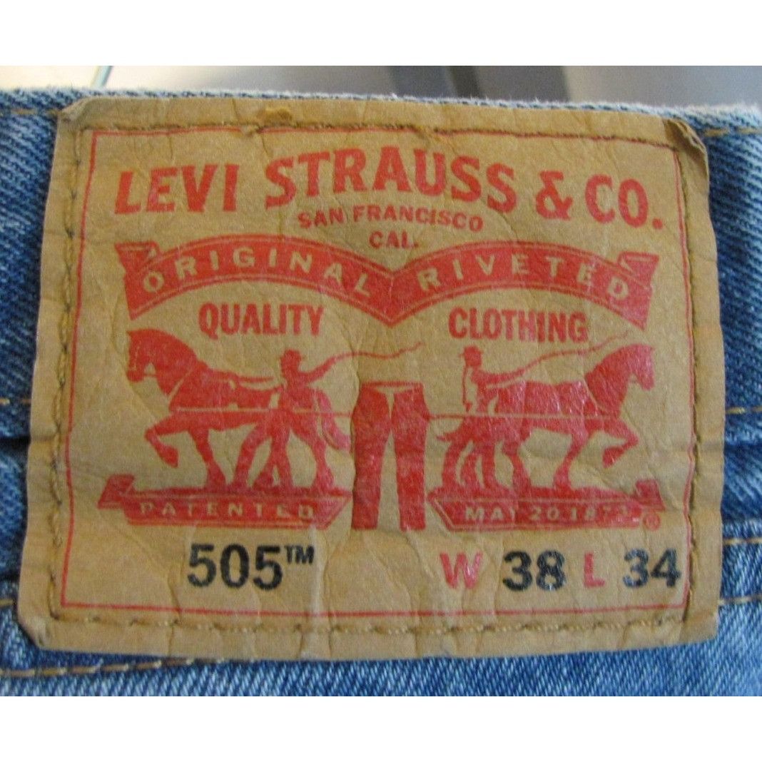 Levi's Levis 505 38x34 38 34 Blue Jeans Straight Leg Size US 38 / EU 54 - 2 Thumbnail