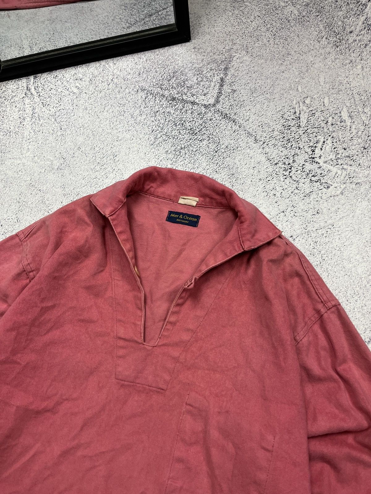 Le Laboureur 1980’s 90’s Vintage French Fisherman Chore Jacket Smock Rare Size US L / EU 52-54 / 3 - 7 Thumbnail