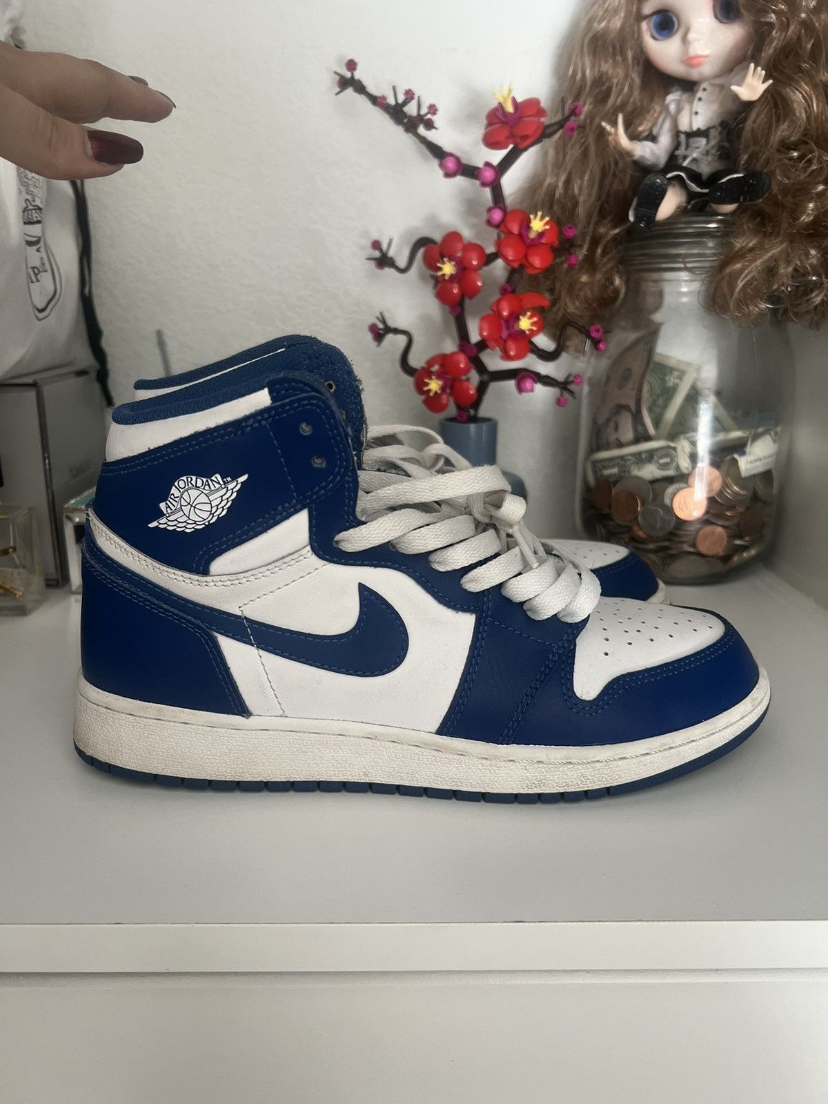 Jordan Brand Jordan Nike Air Jordan 1 Retro Storm Blue Size US 7 / EU 40 - 2 Thumbnail