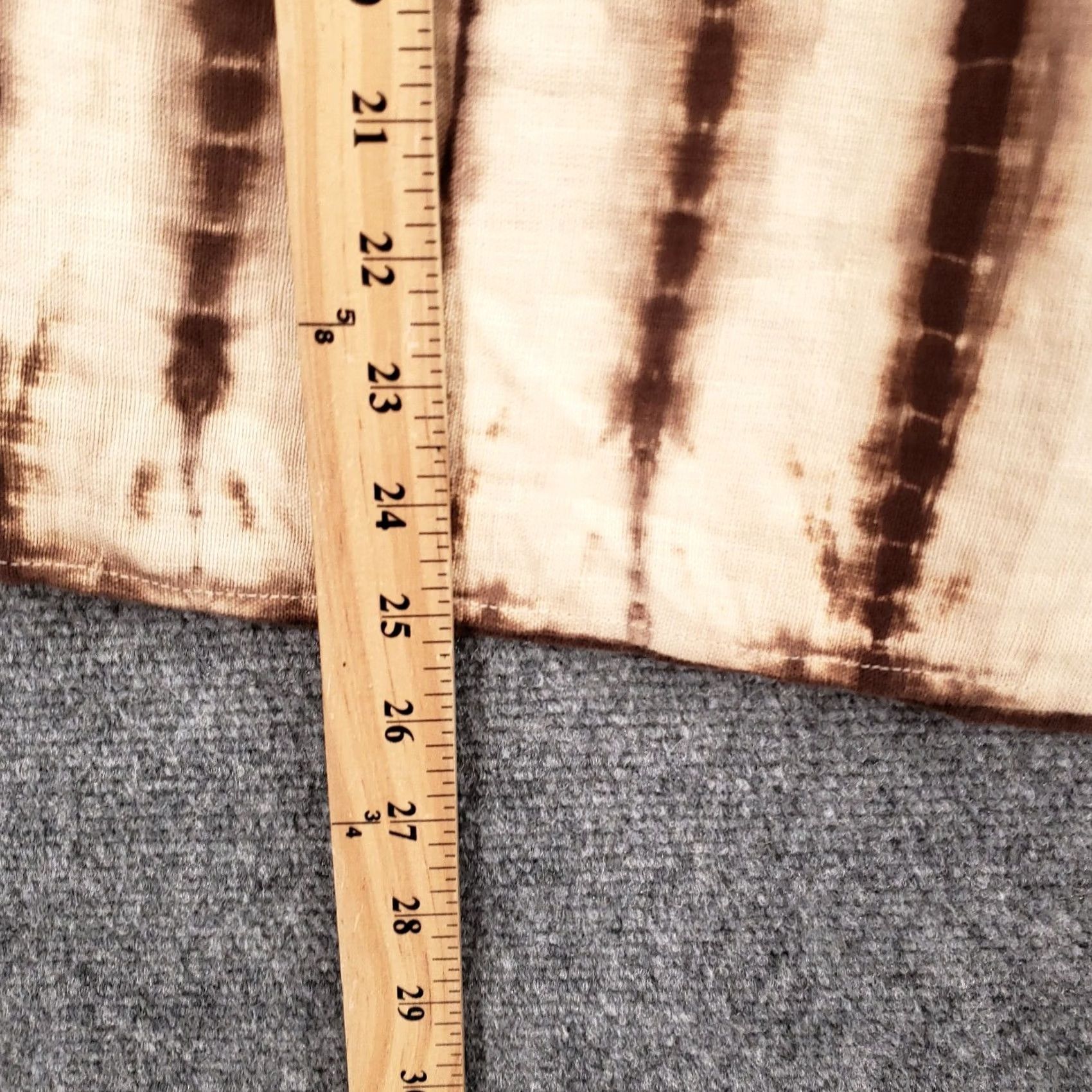 Michael Kors Michael Kors Skirt Womens Brown Linen Midi A-Line Side Zip Casual Boho Tie Dye Size 4 Size 27" / US 4 / IT 40 - 4 Thumbnail