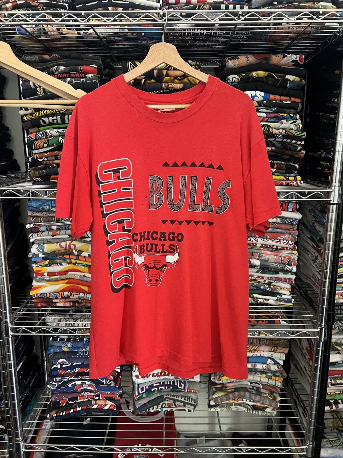 NBA 80s Chicago Bulls Tee Single Stitch Size US L / EU 52-54 / 3 - 1 Thumbnail