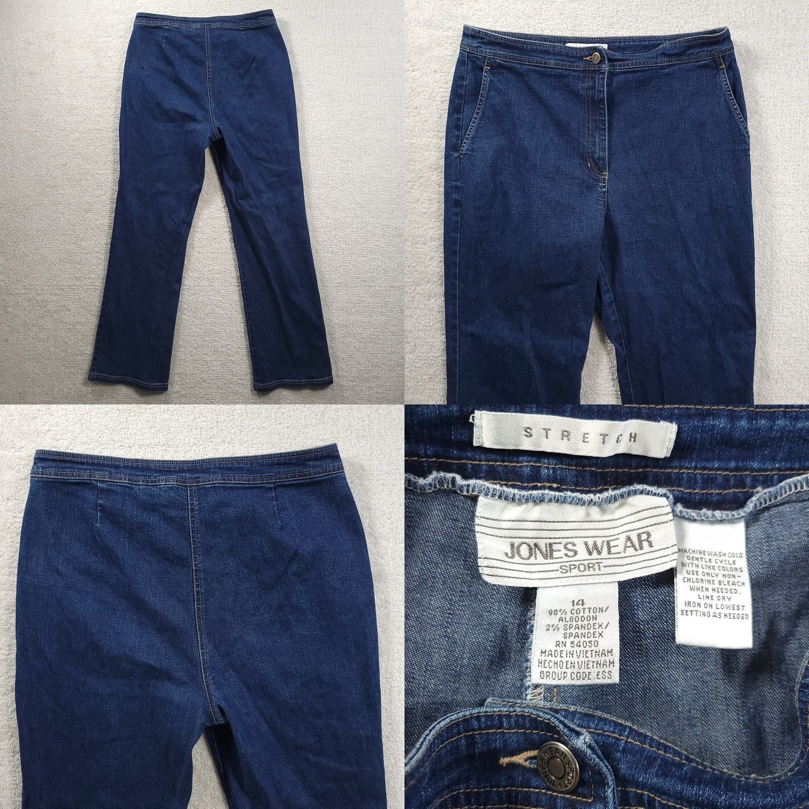 Denime Jones Wear Sport Jeans Womens 14 Straight Denim Pants Ladies Medium Wash Blue Womens Regular Jeans Tall? Size 36" / US 14 / IT 50 - 8 Thumbnail