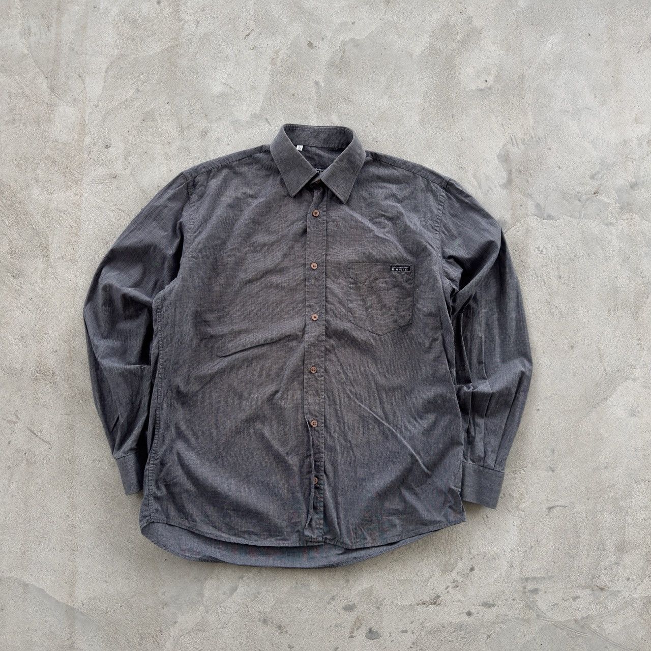 Dolce & Gabbana Dolce & Gabbana Basic Grey Fine Stripe Button Shirt 15/40 Size US M / EU 48-50 / 2 - 1 Thumbnail