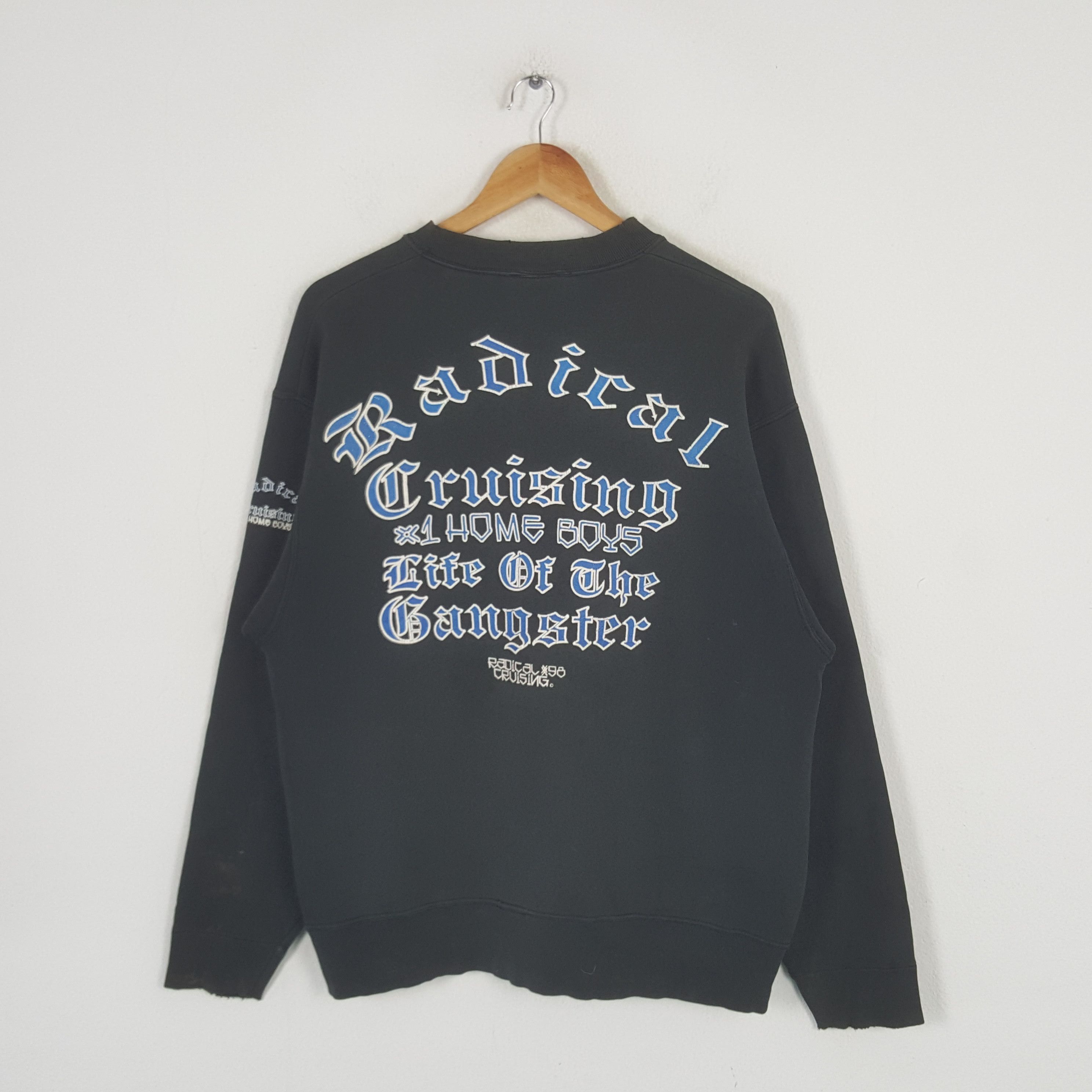 Vintage Vintage Radical Cruising Hip-hop Style Sweatshirt C289N15 Size US M / EU 48-50 / 2 - 1 Thumbnail