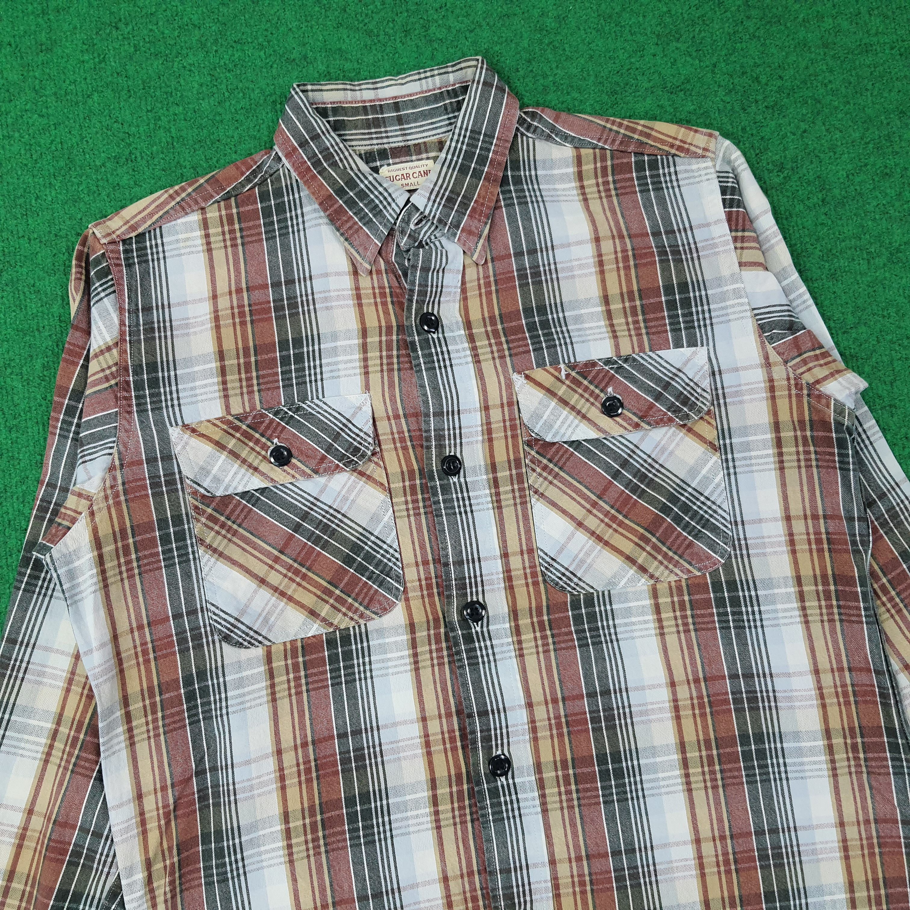 Sugar Cane Vintage Sugar Cane SC23607 Plaid Button Up Shirt C267N18 Size US S / EU 44-46 / 1 - 2 Thumbnail