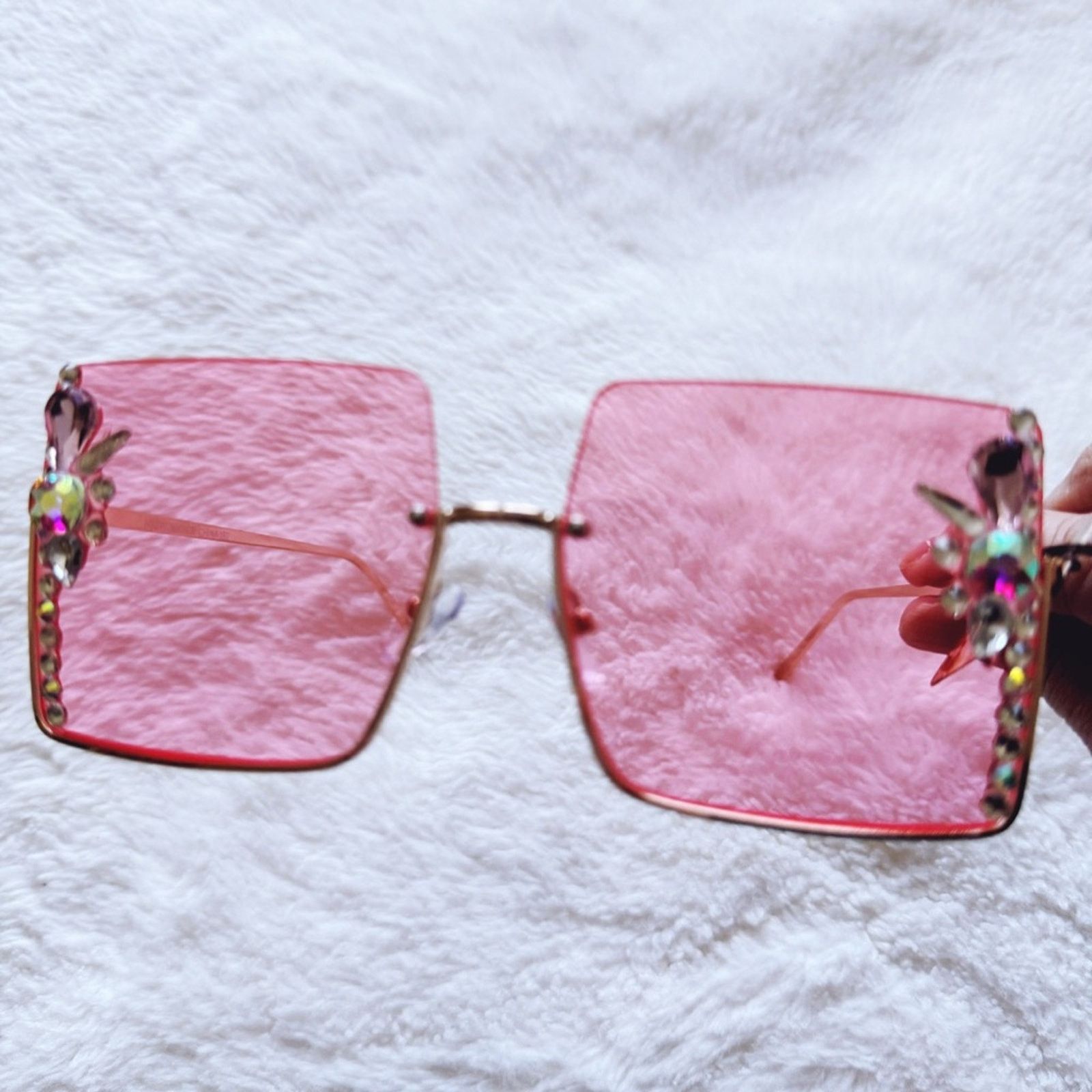 Other Nora Pink Square Sunglasses Size ONE SIZE - 7 Thumbnail
