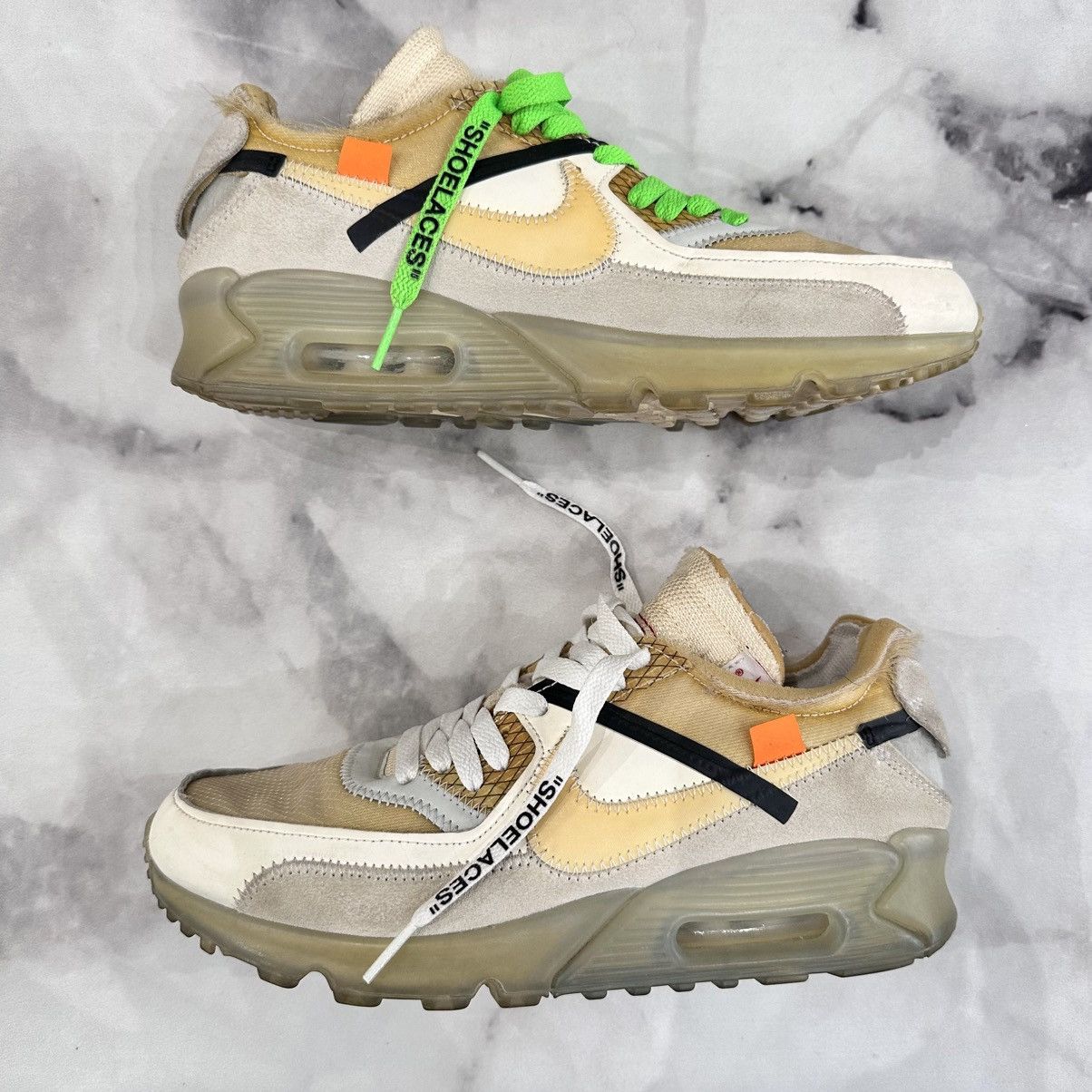 Nike × Off-White OFF_WHITE X NIKE AIR MAX 90 THE TEN SIZE MENS 7 WOMENS 8.5 Size US 7 / EU 40 - 2 Thumbnail