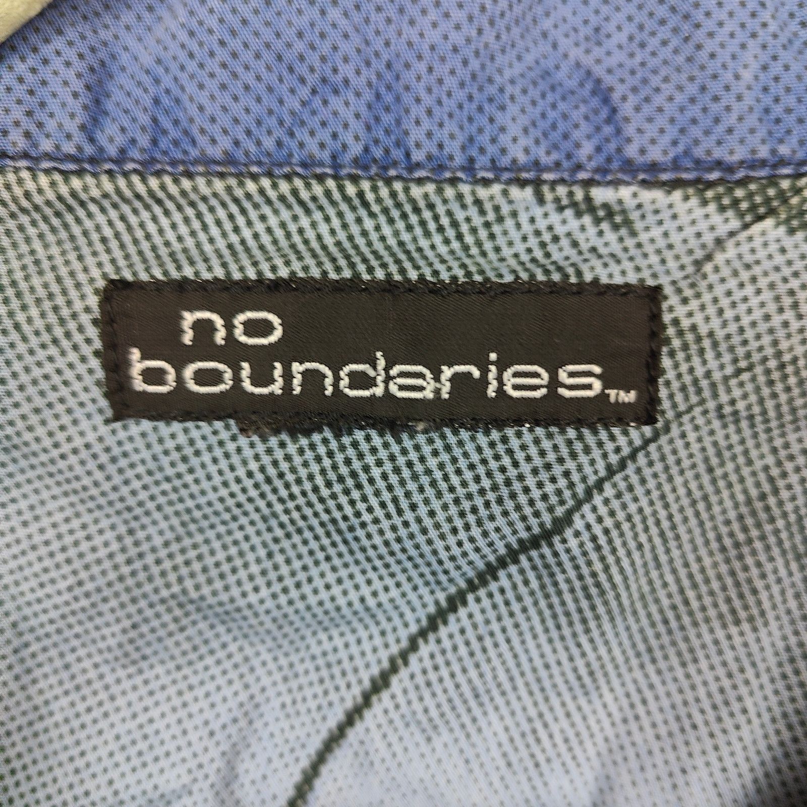 Other Vintage Y2K No Boundaries Button Up Shirt Mens XXL Blue Size US XXL / EU 58 / 5 - 4 Thumbnail
