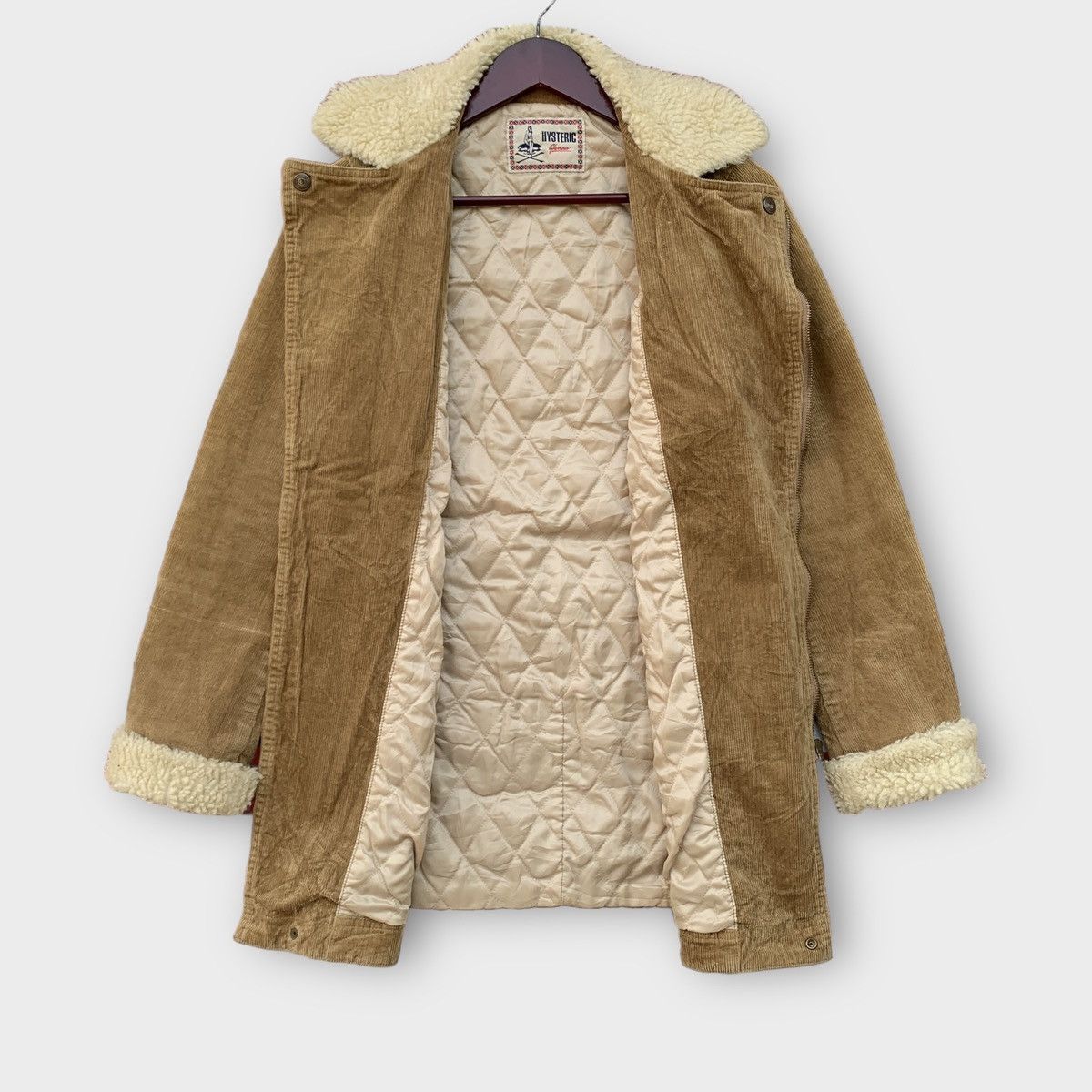 Hysteric Glamour HYSTERIC GLAMOUR CORDUROY SHERLING JACKET BROWN SHERPA COLLA Size US S / EU 44-46 / 1 - 3 Thumbnail