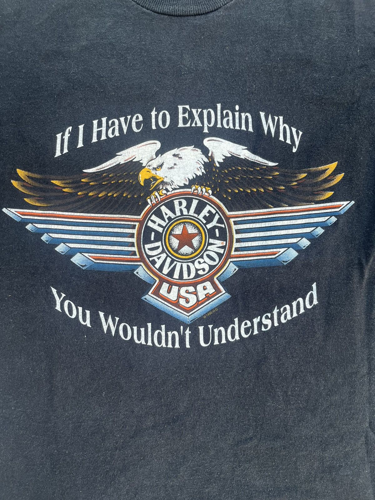 Harley Davidson × Vintage 1996 Harley Davidson single stitch tee Size US M / EU 48-50 / 2 - 2 Thumbnail