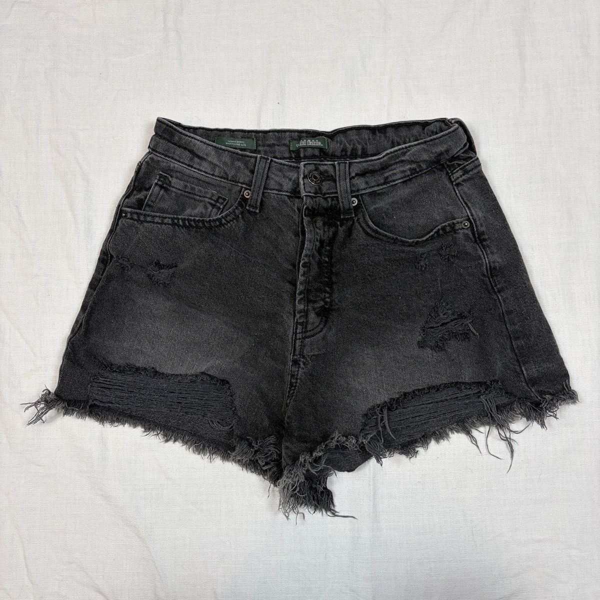 Other Wild fable high rise black distressed Jean shorts Size 26" / US 2 / IT 38 - 1 Thumbnail