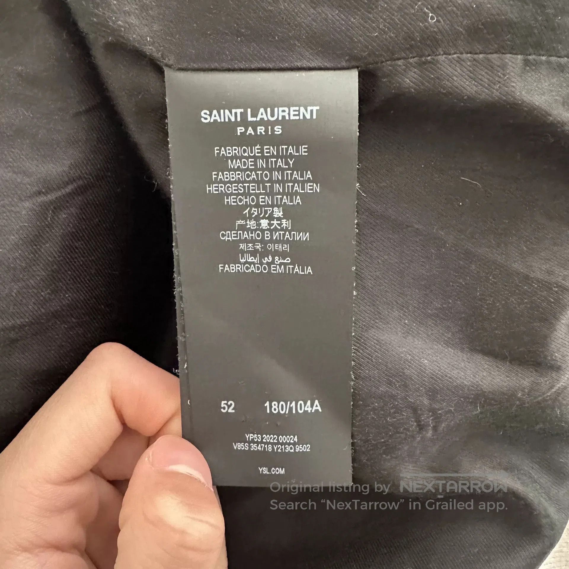 Saint Laurent Paris Saint Laurent 22FW Varsity Jacket. Size US L / EU 52-54 / 3 - 5 Thumbnail