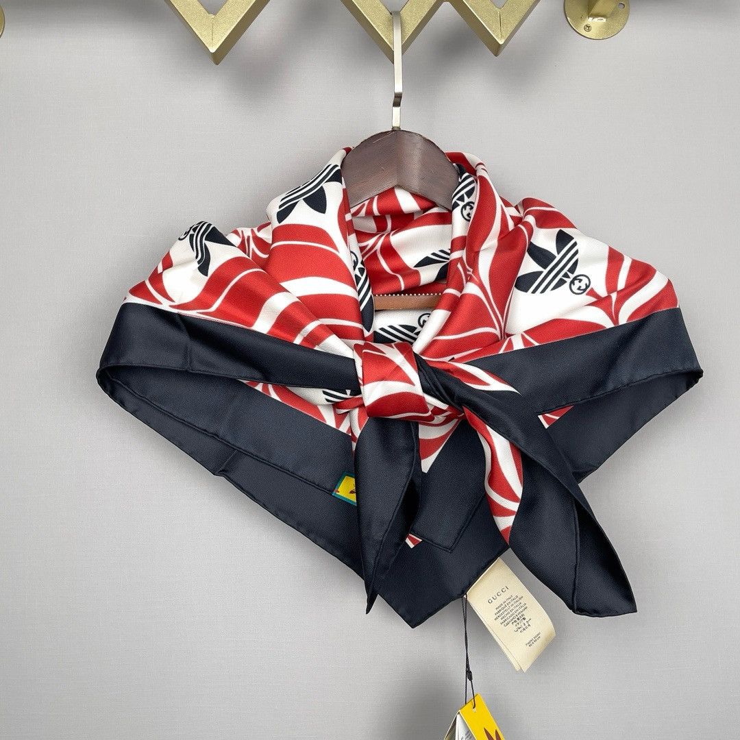 Adidas × Gucci Gucci x adidas silk scarf New Size ONE SIZE - 3 Thumbnail