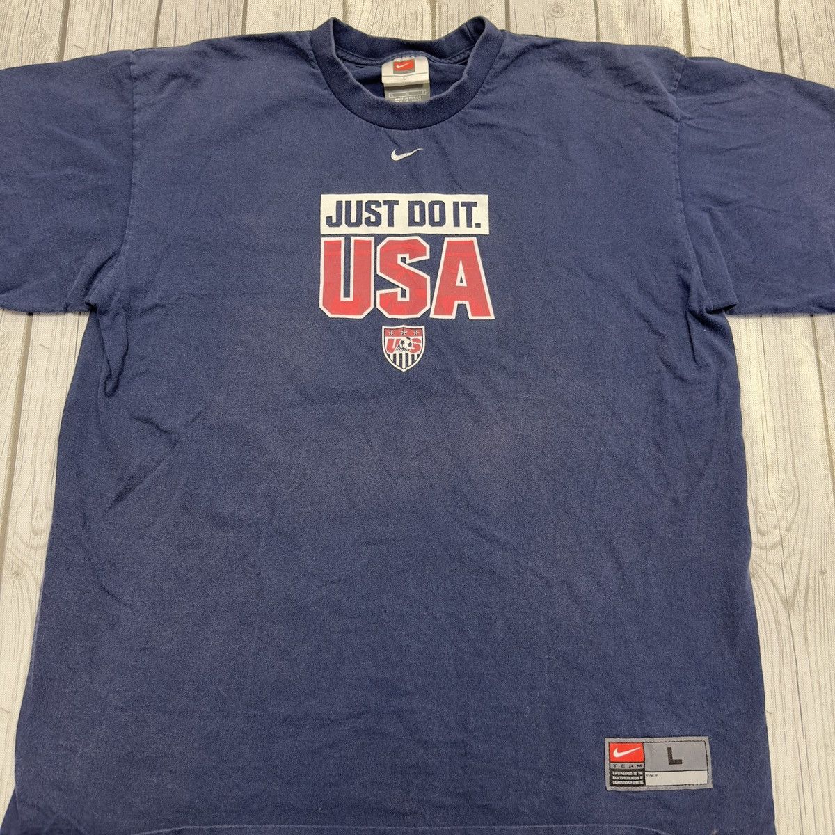 Nike × Vintage Vintage USA Soccer tee Size US L / EU 52-54 / 3 - 3 Thumbnail