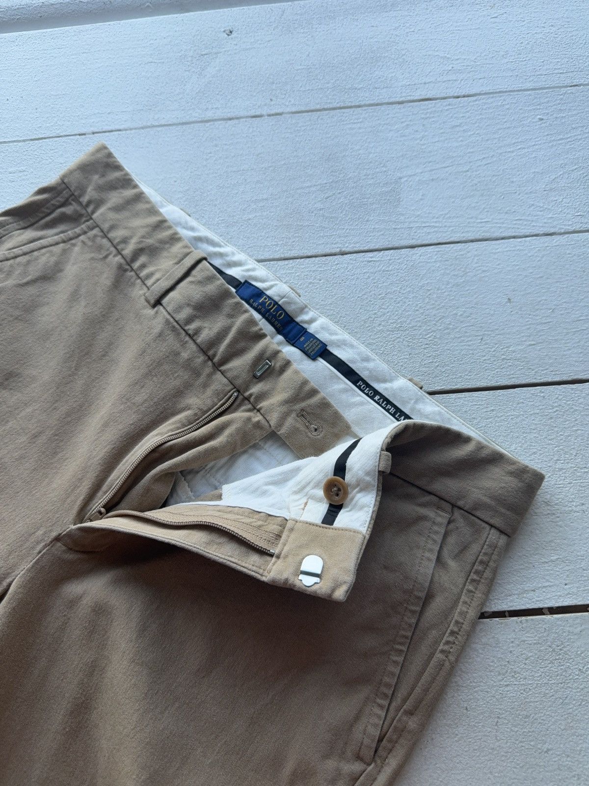 Polo Ralph Lauren 00s Designer Luxury Polo Ralph Lauren beige pants Size 30" / US 8 / IT 44 - 5 Thumbnail