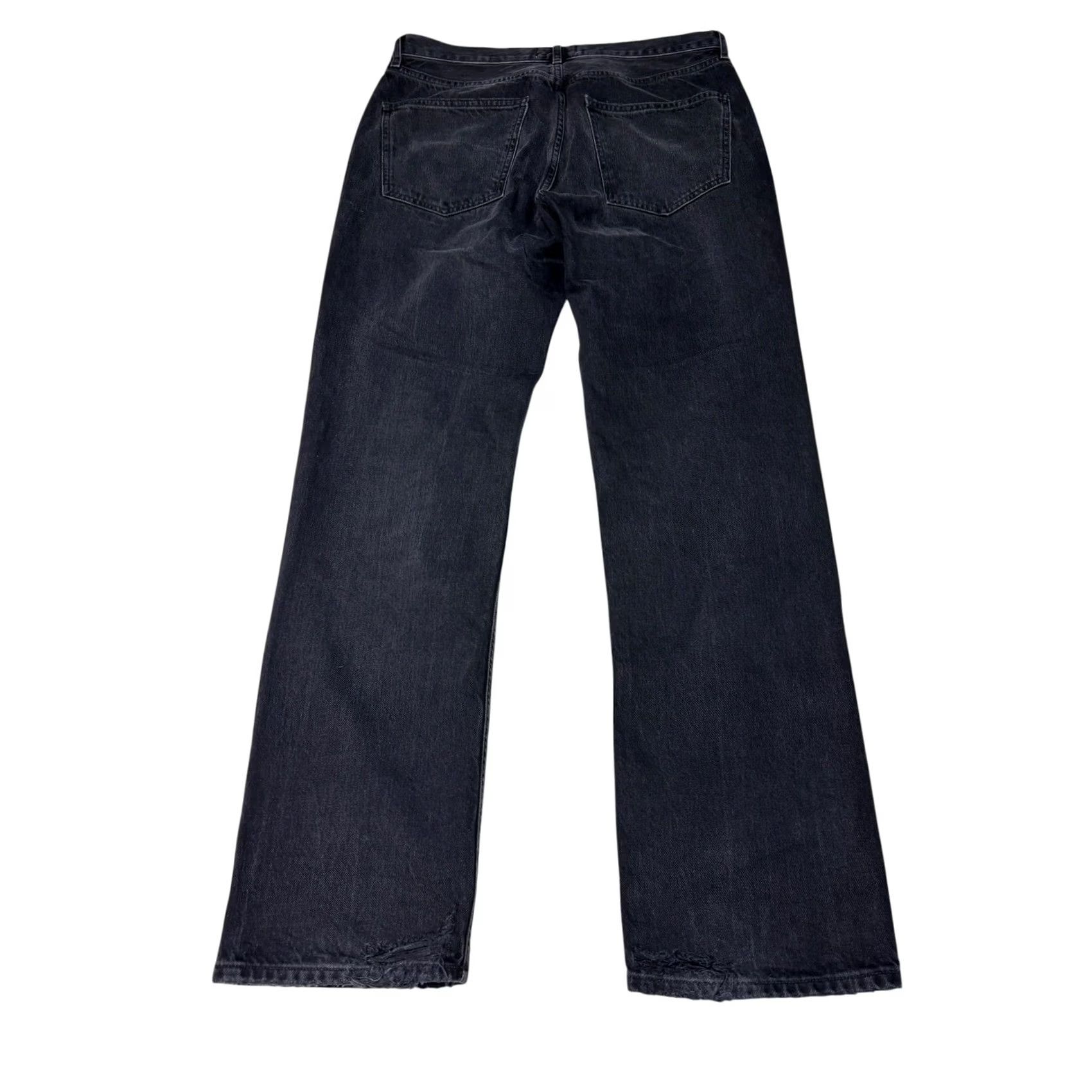 Agolde VINTAGE? No. AGOLDE Lana High-Rise Straight Jeans Washed Black Womens Size 33X30 Size 24" / US 00 / IT 34 - 5 Thumbnail
