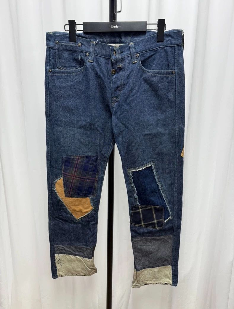 Junya Watanabe Junya Watanabe Patchwork Denim Jeans Size US 34 / EU 50 - 1 Thumbnail