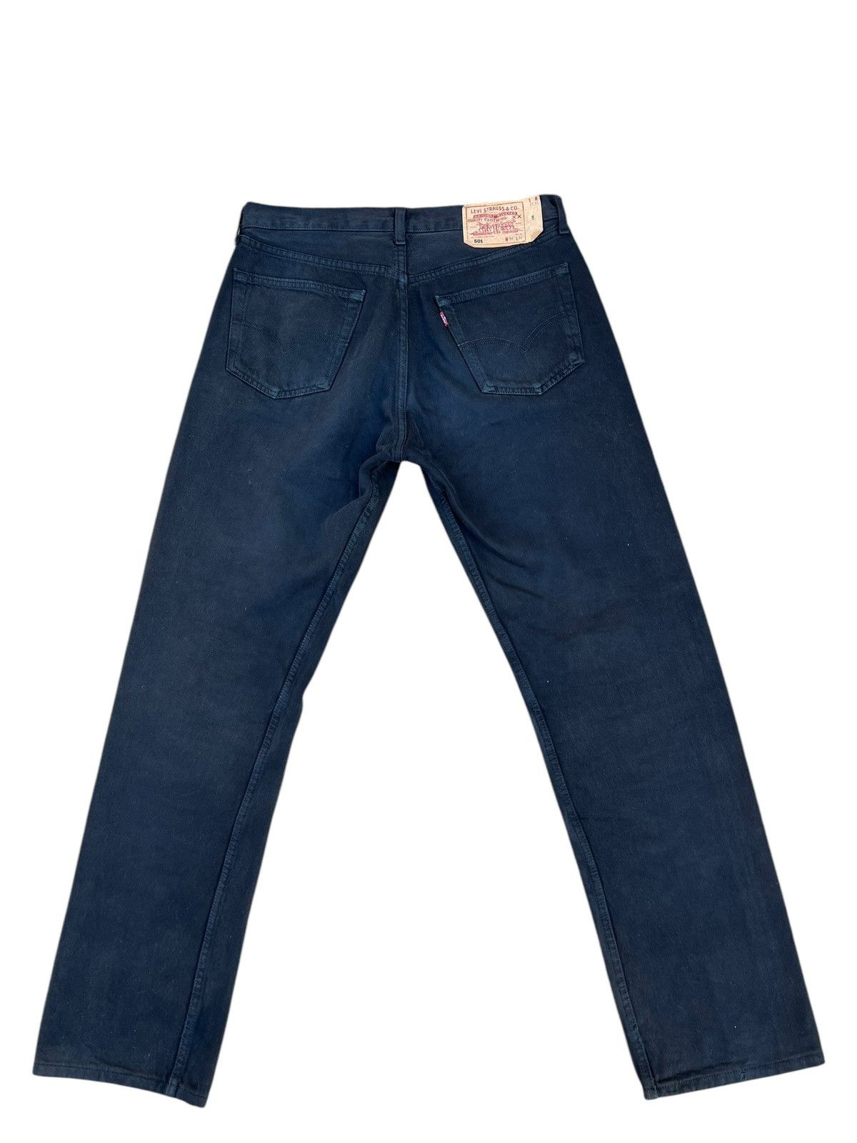 Levi's Vintage 2002 Levi’s 501 Sun Faded Black Denim Jeans Regular Size US 32 / EU 48 - 11 Thumbnail