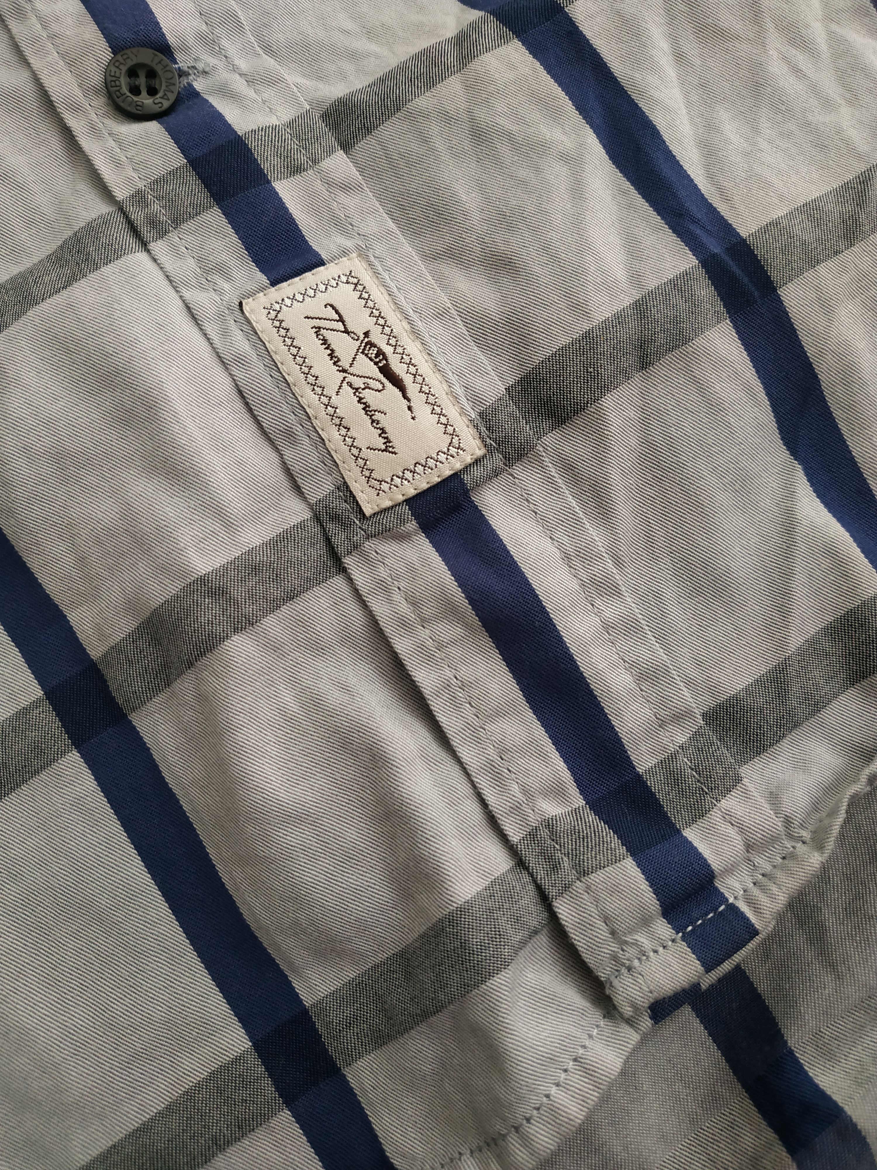 Burberry Burberry Men's Vintage 90's Checkered Button Up Shirt, s. XL Size US XL / EU 56 / 4 - 10 Thumbnail