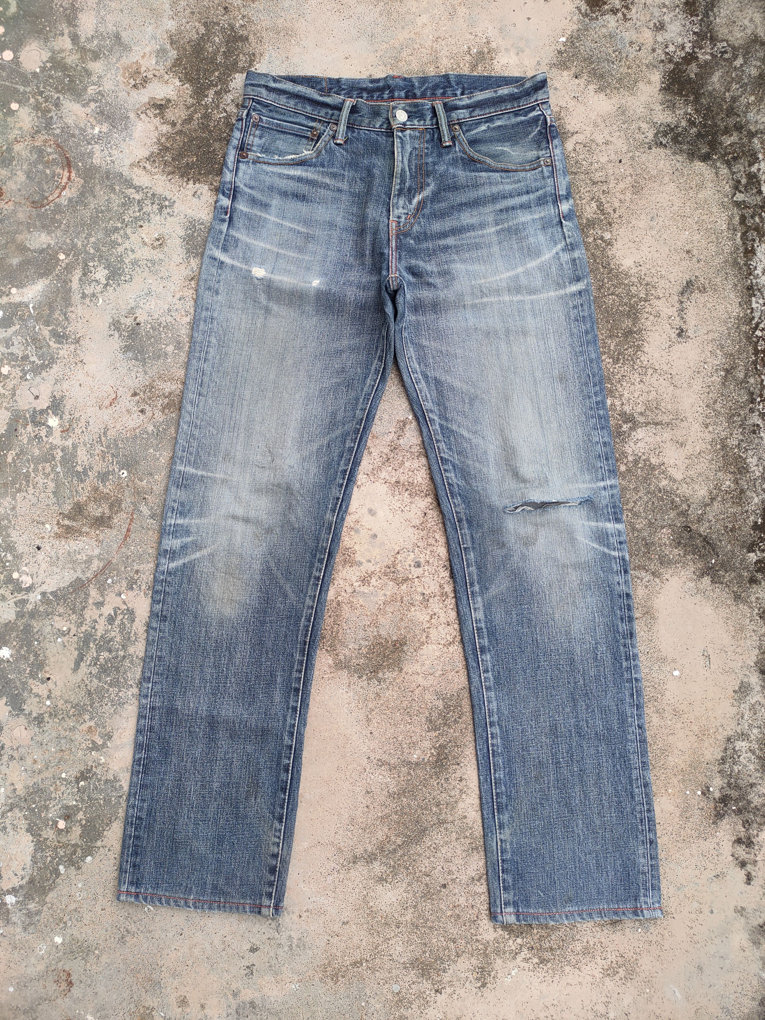 Burgus Plus W33 Vintage Burgus plus ripped faded jeans denim pants Size US 33 - 1 Thumbnail