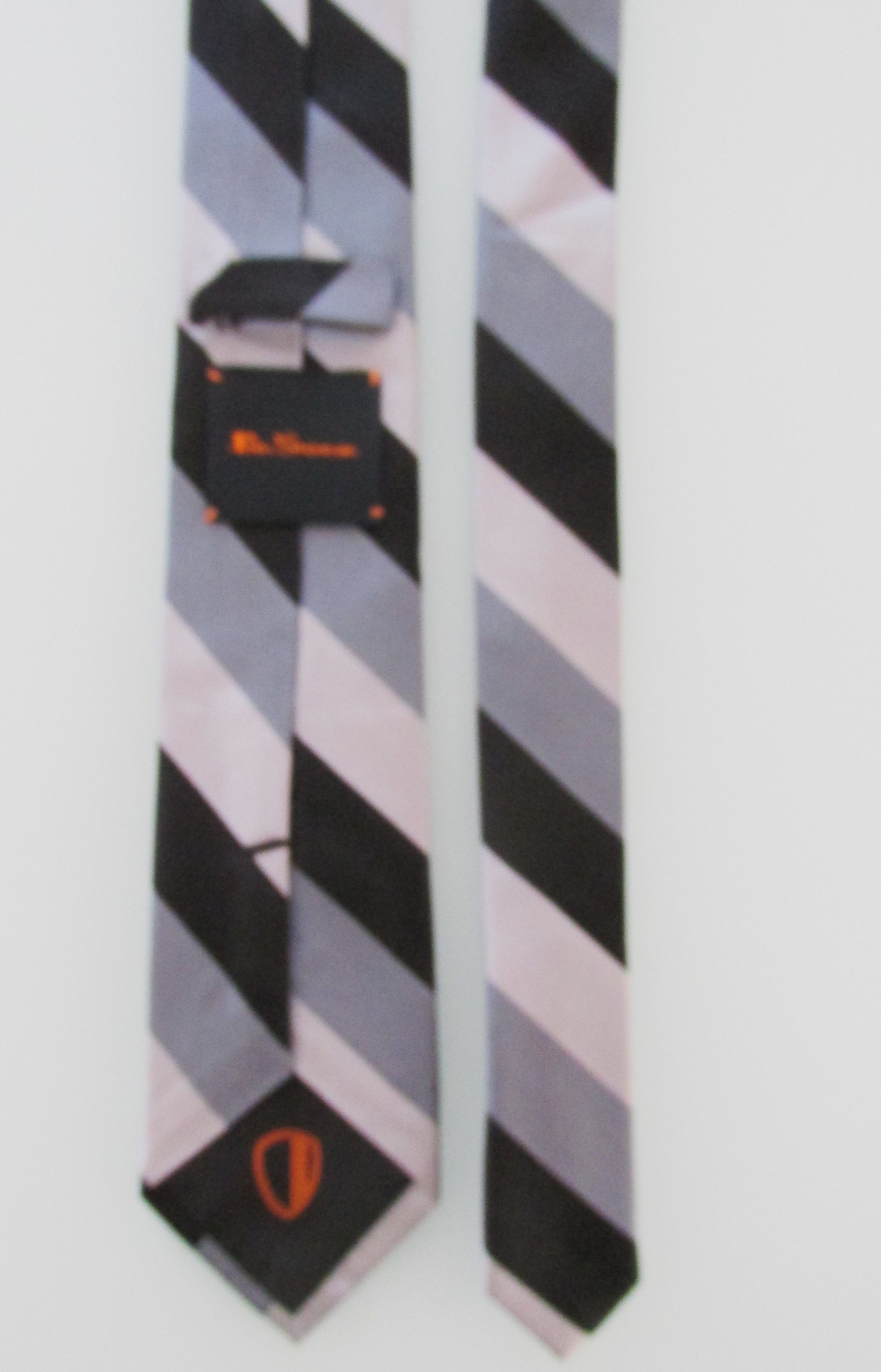 Ben Sherman Ben Sherman Men's Narrow Silk Tie Size ONE SIZE - 4 Thumbnail