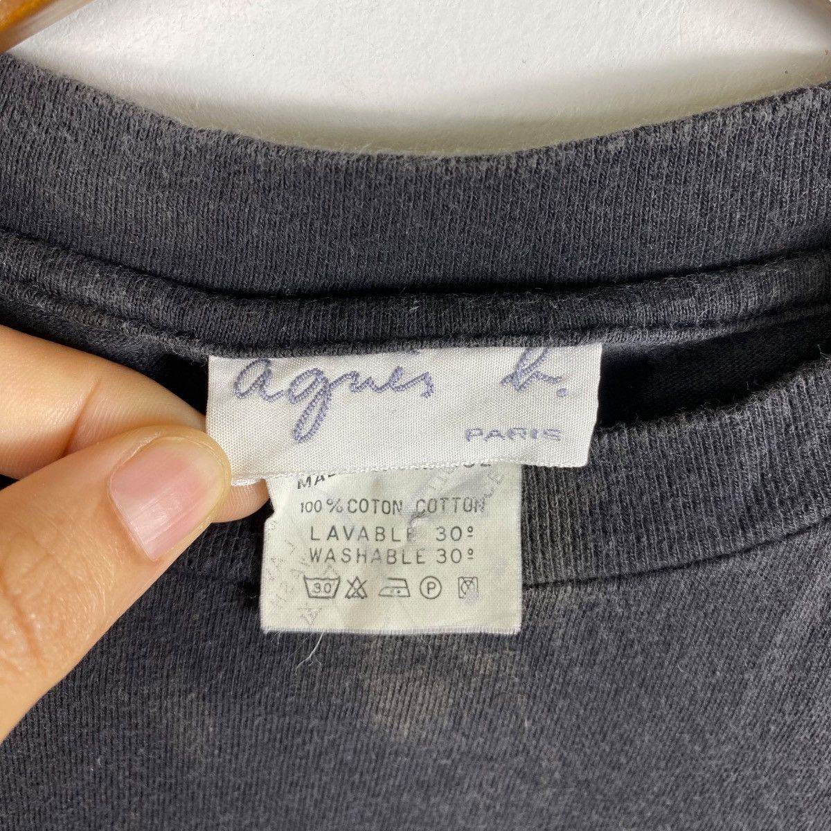 Vintage × agnes b. Vintage 90's AGNES B. Paris Rafael Gray Artwork Graphic Size US XL / EU 56 / 4 - 6 Thumbnail