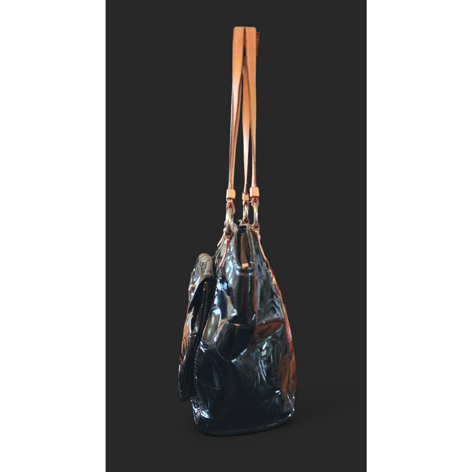 Coach Coach Peyton black patent leather bag with matching wallet. Size ONE SIZE - 11 Thumbnail