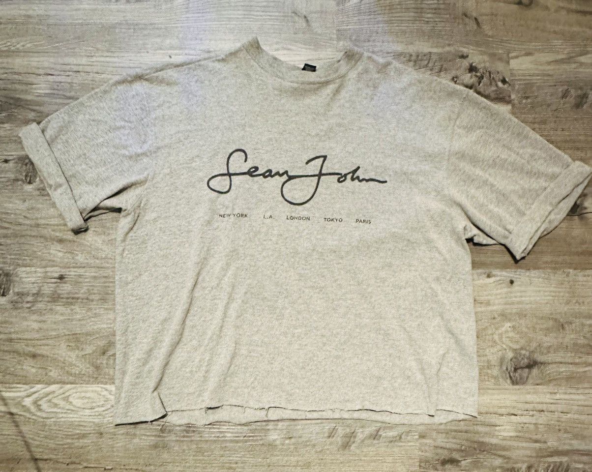 Sean John Sean John Cropped Vintage T Shirt Size L / US 10 / IT 46 - 1 Thumbnail