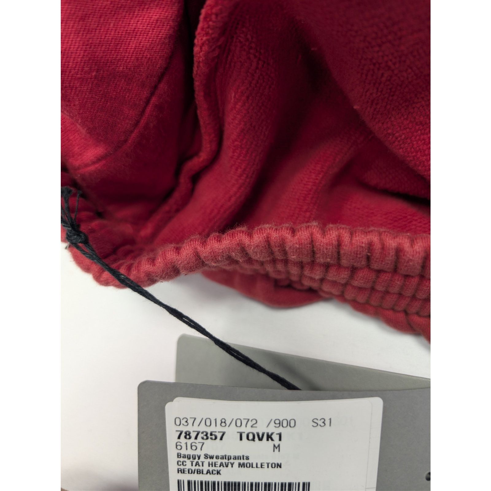 Balenciaga o1rshd1 Baggy Sweatpants & Joggers in Red/Black Size US 32 / EU 48 - 23 Thumbnail