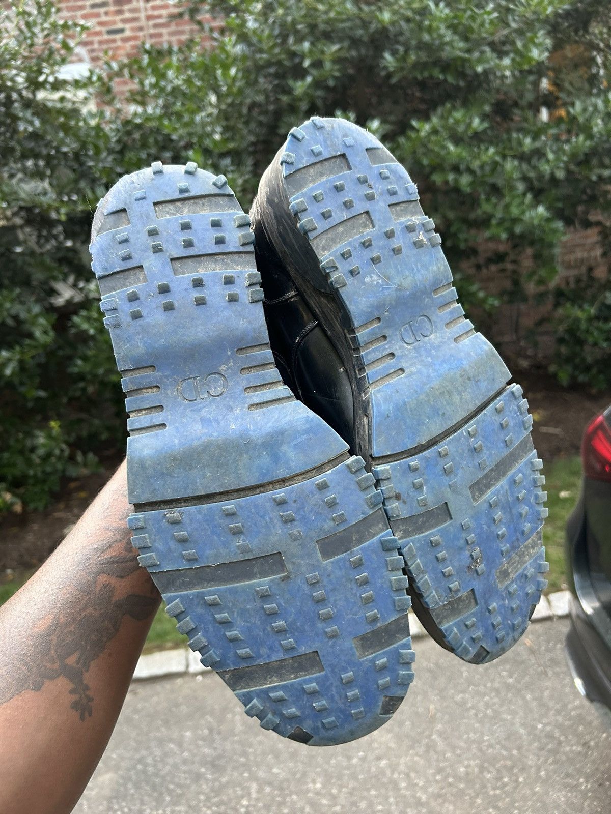 Dior Black and blue calfskin Dior derby’s Size US 11.5 / EU 44-45 - 4 Thumbnail