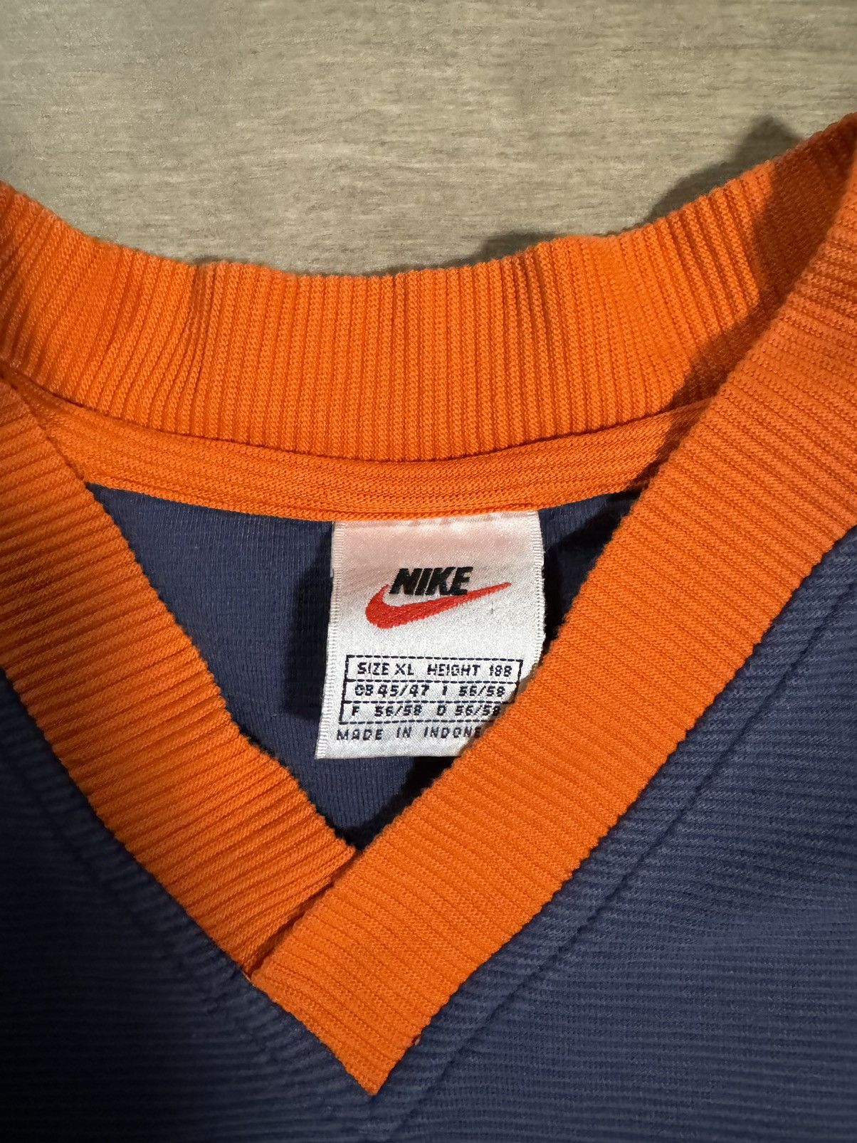 Nike × Vintage Vintage Nike V Neck Tee Size US XL / EU 56 / 4 - 3 Thumbnail