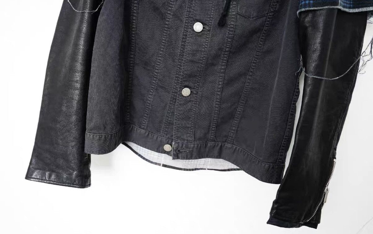 Undercover Undercover Denim Jacket with Leather Sleeves Size US M / EU 48-50 / 2 - 5 Thumbnail
