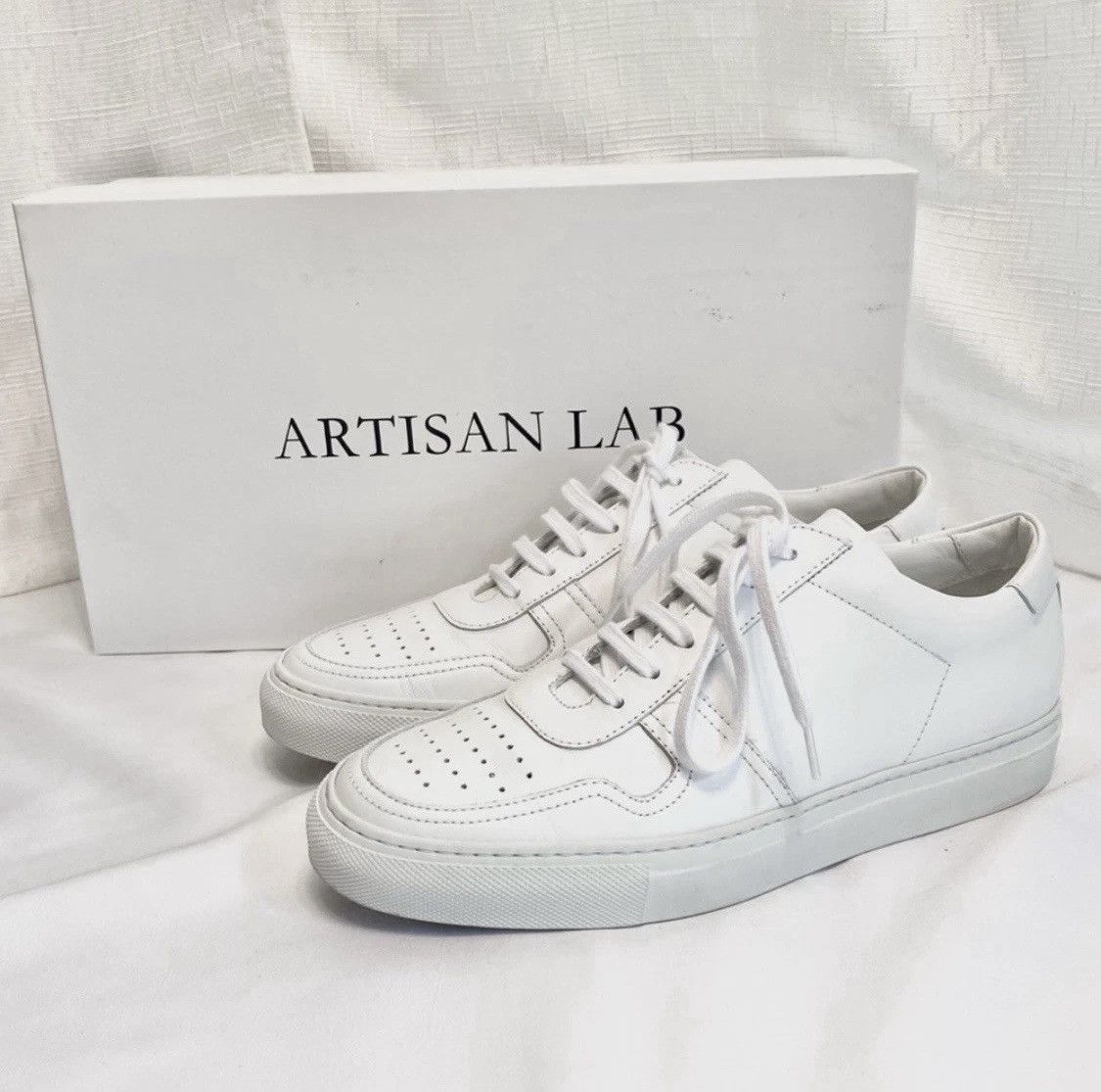 Other Artisan Lab Classic White Leather Sneakers Size 38 EU Size US 8 / IT 38 - 2 Thumbnail