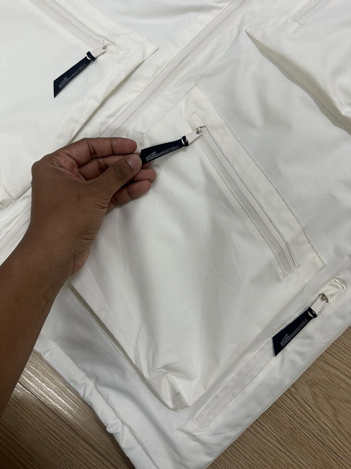 Beauty Beast × Japanese Brand × Seditionaries Aegis Invisible Shield Gorpcore Waterproof White Puff Jacket Size US M / EU 48-50 / 2 - 7 Thumbnail
