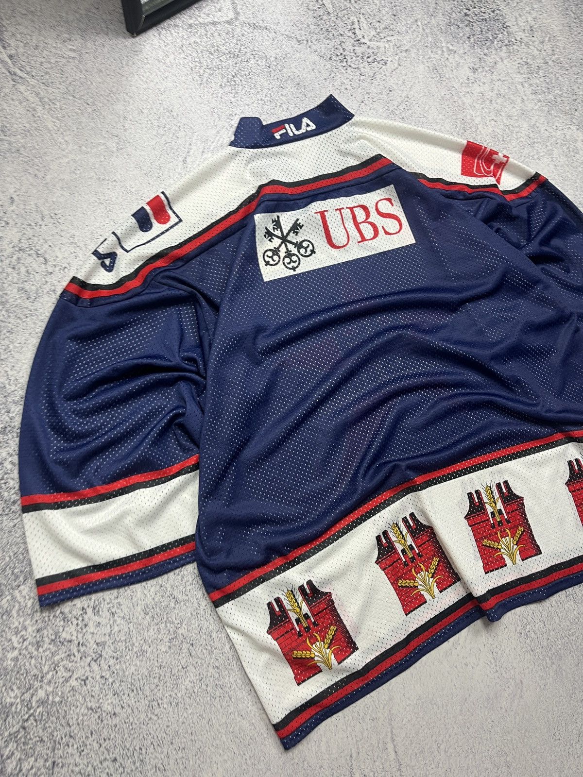 Fila Vintage 90’s Fila 99 World Stars Hockey Jersey Switzerland Size US XL / EU 56 / 4 - 10 Thumbnail