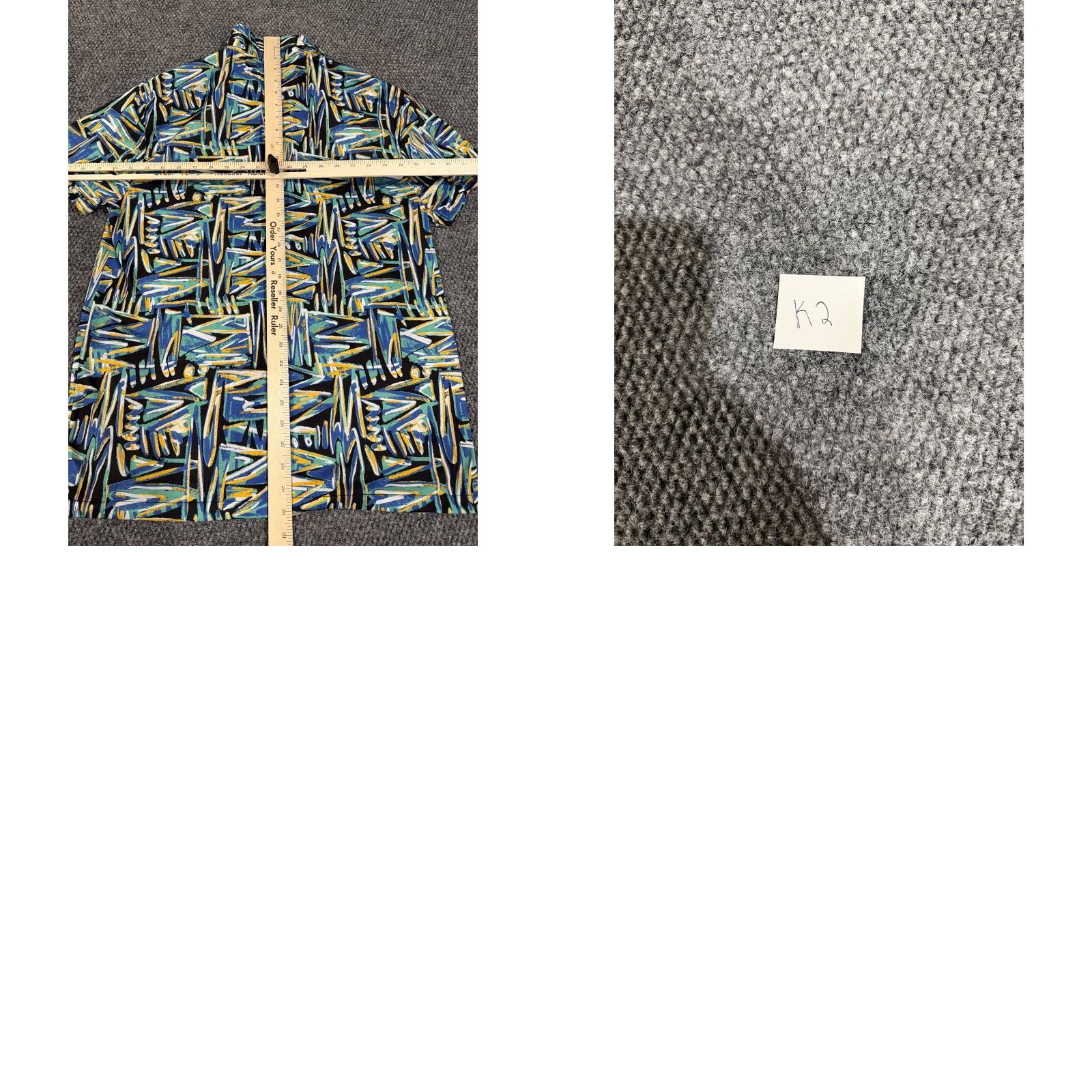 Zara Zara Shirt Mens Large Blue Green Abstract Pattern Button Up Casual Size US L / EU 52-54 / 3 - 8 Thumbnail