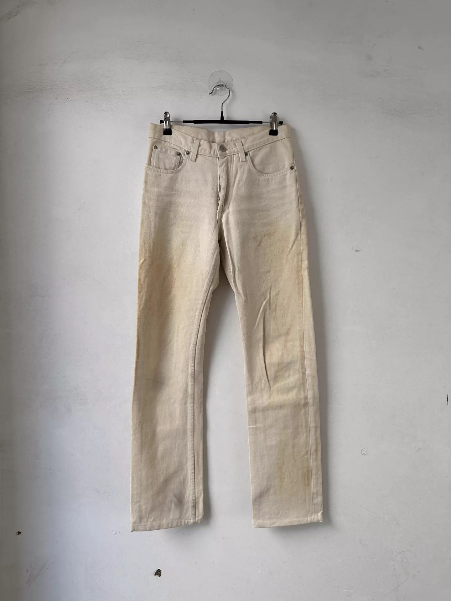 Helmut Lang FW98 Flamethrower Burned Denim | Grailed