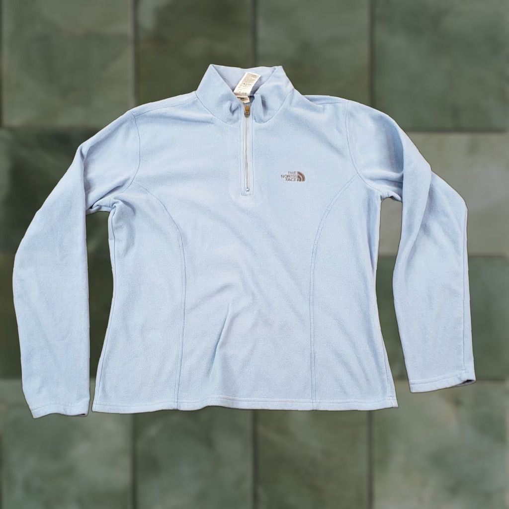 The North Face The North Face Womens Medium Blue Sweatshirt Lightweight 1/4 Zip Fleece Size M / US 6-8 / IT 42-44 - 1 Thumbnail
