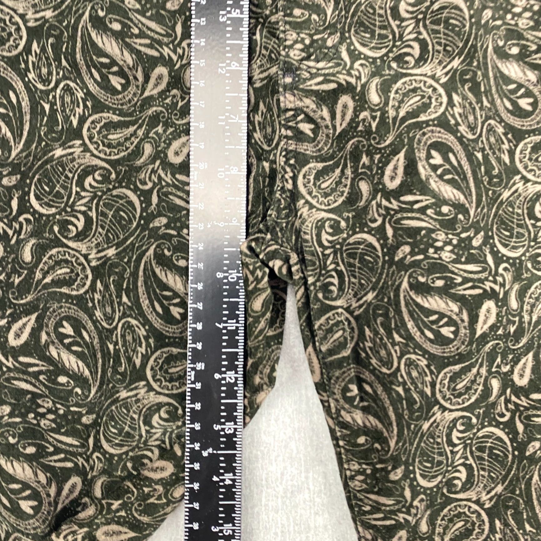 AG Jeans AG Jeans x Anthropologie Jeans Womens 24P Black High Rise Stevie Ankle Paisley Modern Size 42" / US 20 - 6 Thumbnail