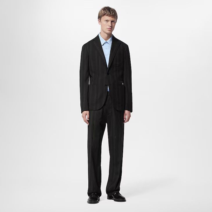 Louis Vuitton Single-Breasted Wool Napolitana Jacket - 50 M Size 50R - 3 Thumbnail