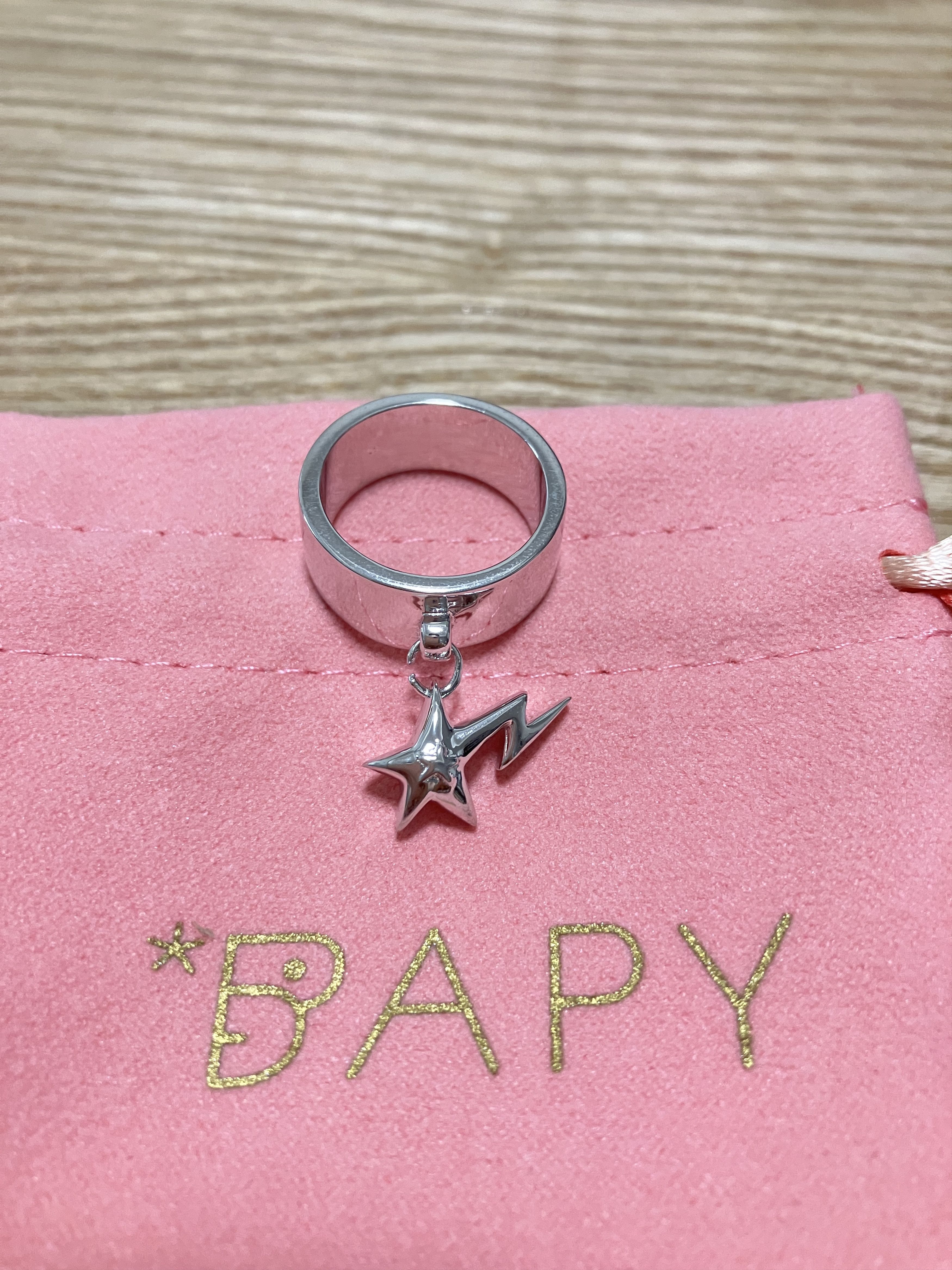 Bape Bapy Bapesta Silver Ring Size ONE SIZE - 2 Thumbnail