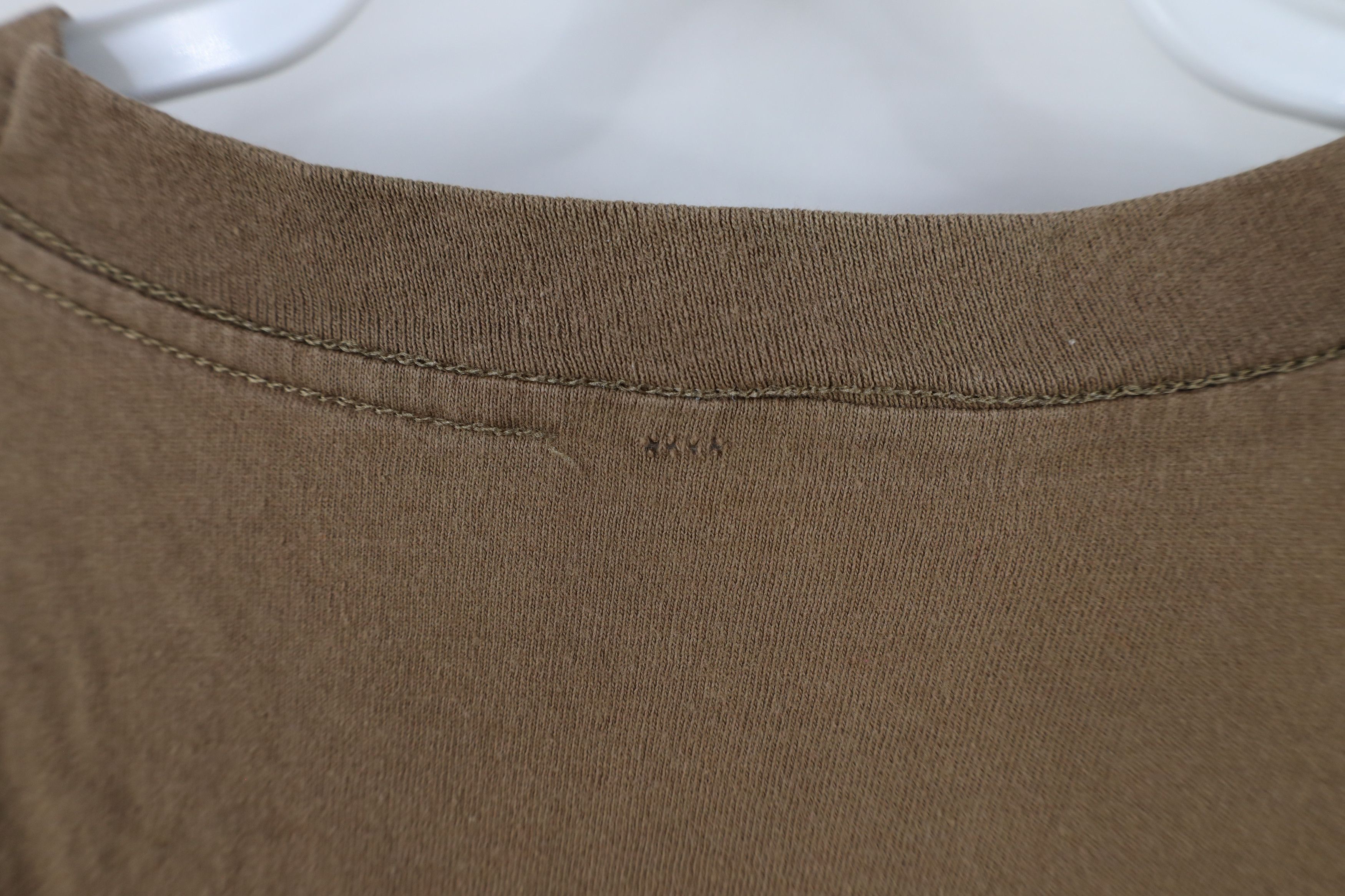 Vintage Vintage 90s Streetwear Blank Cotton T-Shirt Brown USA Size US S / EU 44-46 / 1 - 7 Thumbnail