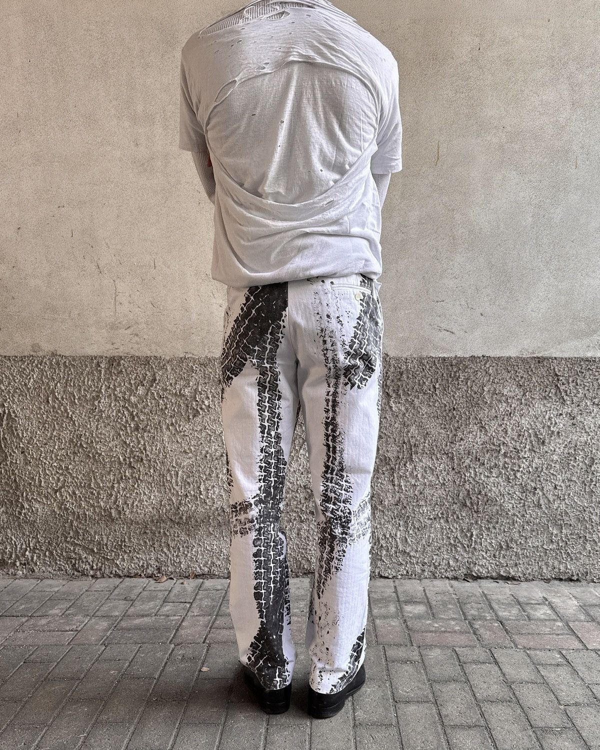 Alexander McQueen Alexander McQueen Tire Tracks Herringbone Pants Size US 30 / EU 46 - 6 Thumbnail