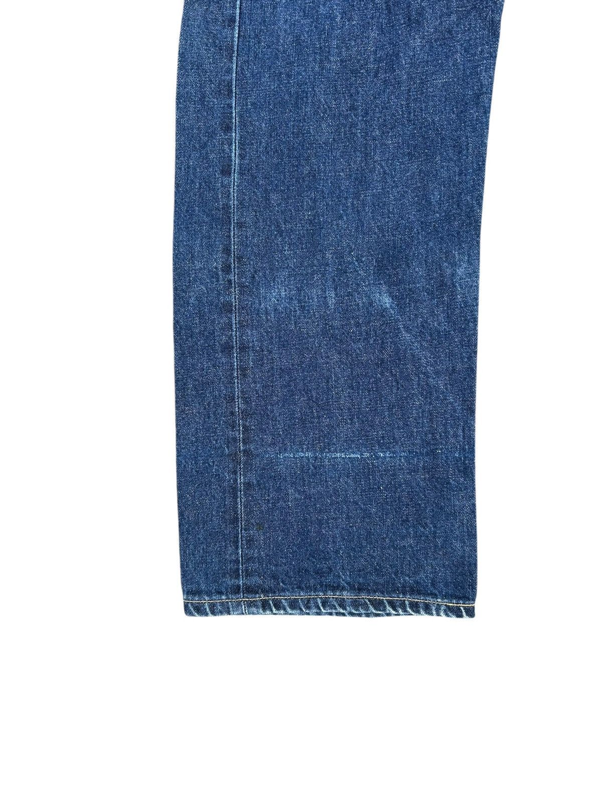 Kapital Vintage Levis Big E Selvedge Buckle Back Distressed Denim Size US 35 - 6 Thumbnail