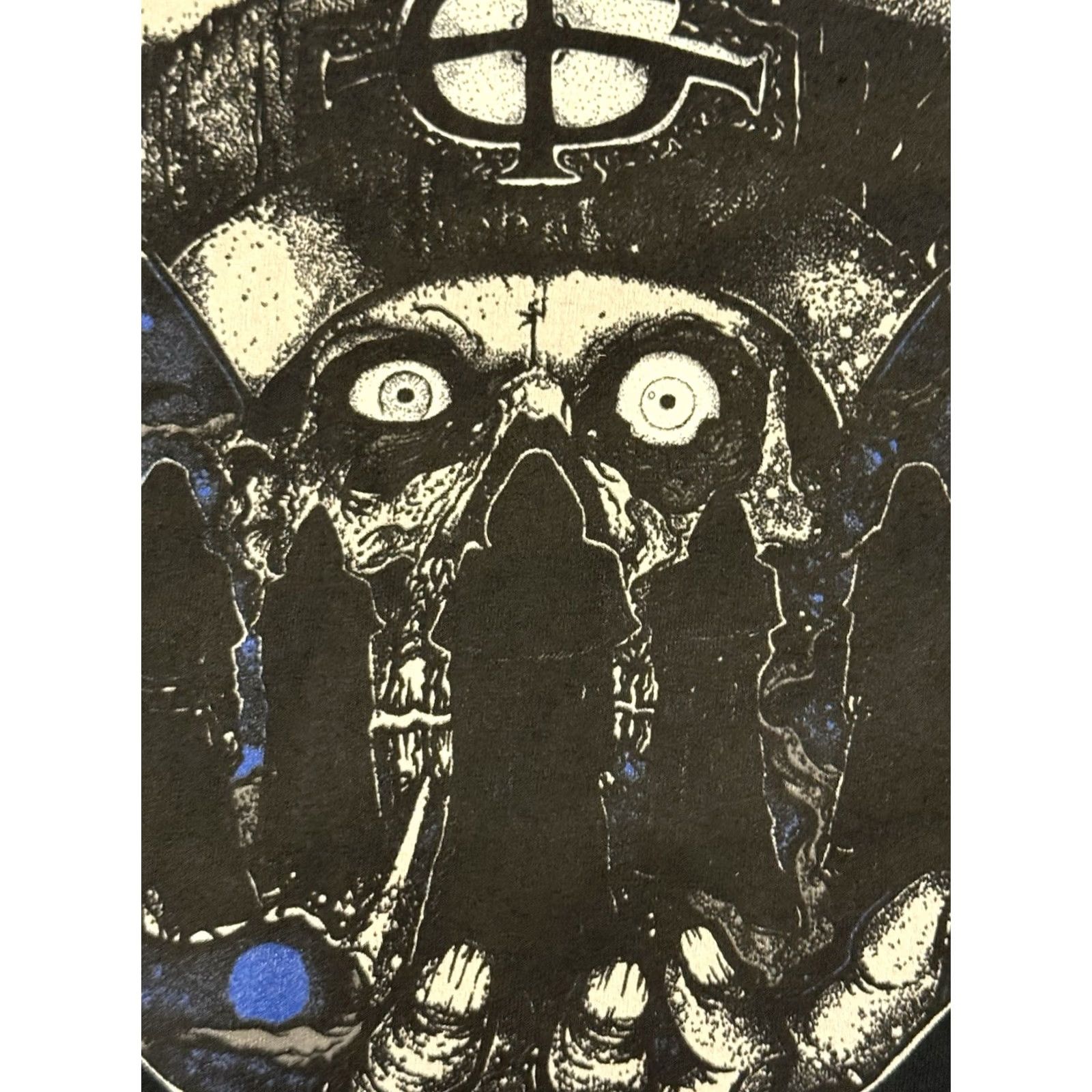 Gildan Ghost North American Tour Shirt L Men Black Short Sleeve Crew Neck Cotton 2010-2019 Gildan Band Rock Metal Horror Graphic Print Vintage No N/A Size US L / EU 52-54 / 3 - 5 Thumbnail
