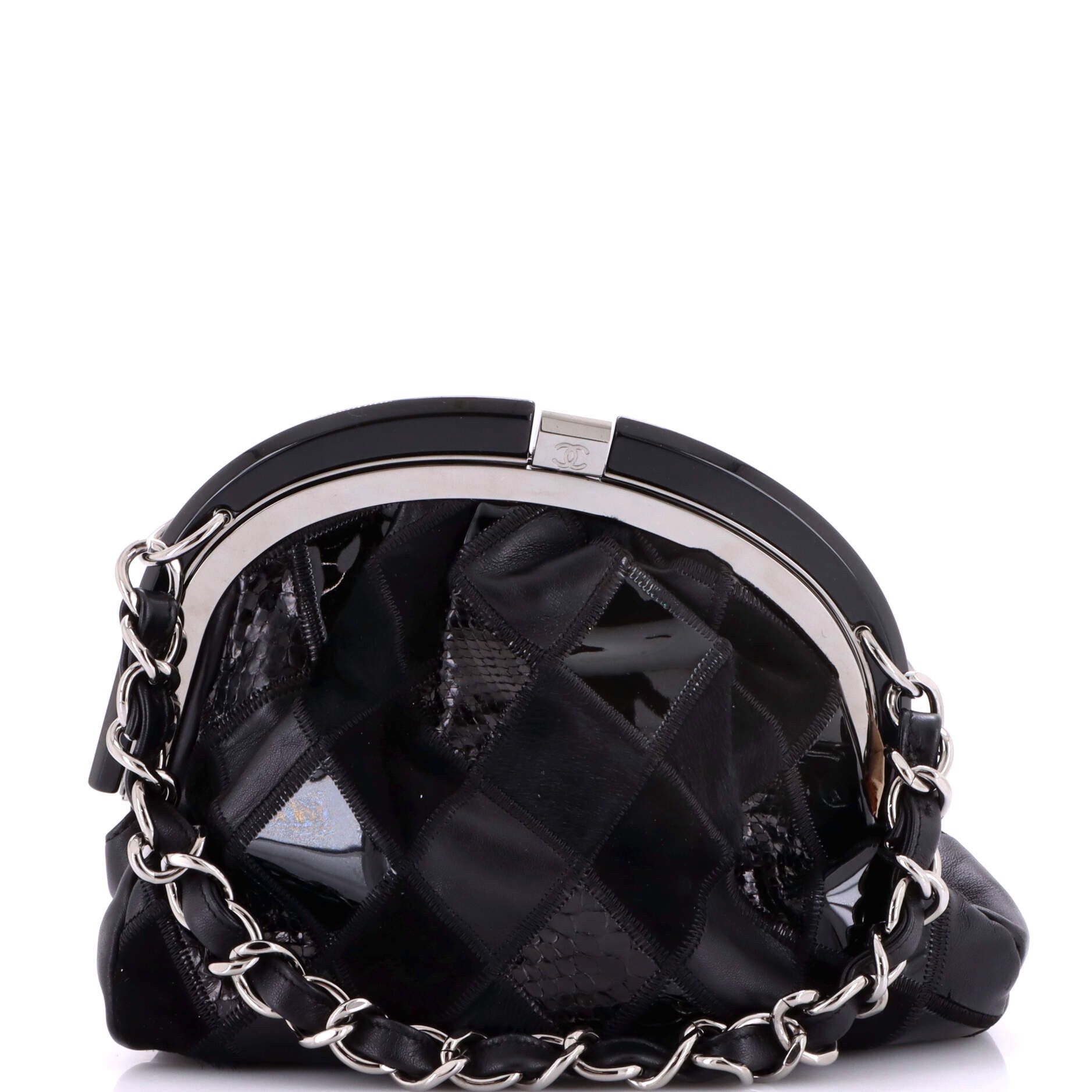 Chanel Vintage Patchwork Chain Frame Bag Size ONE SIZE - 1 Thumbnail