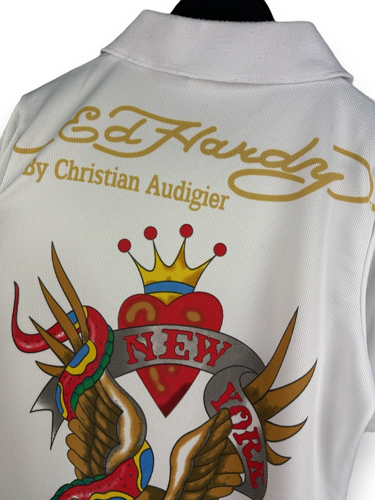 Ed Hardy Vintage Y2K Ed Hardy By Christian Audigier Logo Polo T-Shirt Size US S / EU 44-46 / 1 - 7 Thumbnail